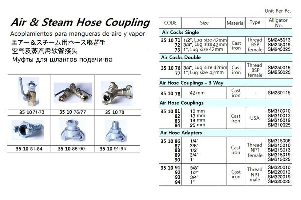 Cast Lug 351077-COCK AIR DOUBLE CAST IRON, LUG SIZE 42MM 1? BSP FEMALE