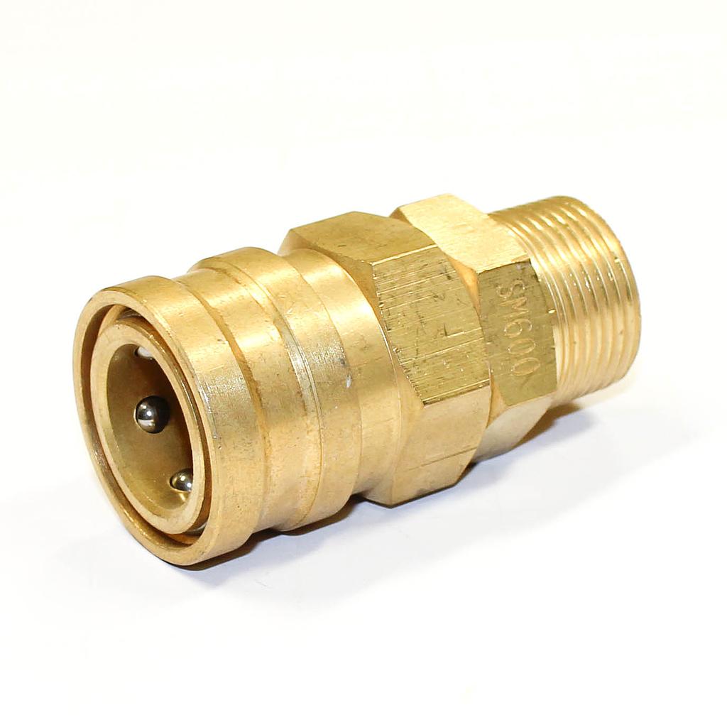 351316-COUPLER QUICK-CONNECT BRASS, 600SM R-3/4