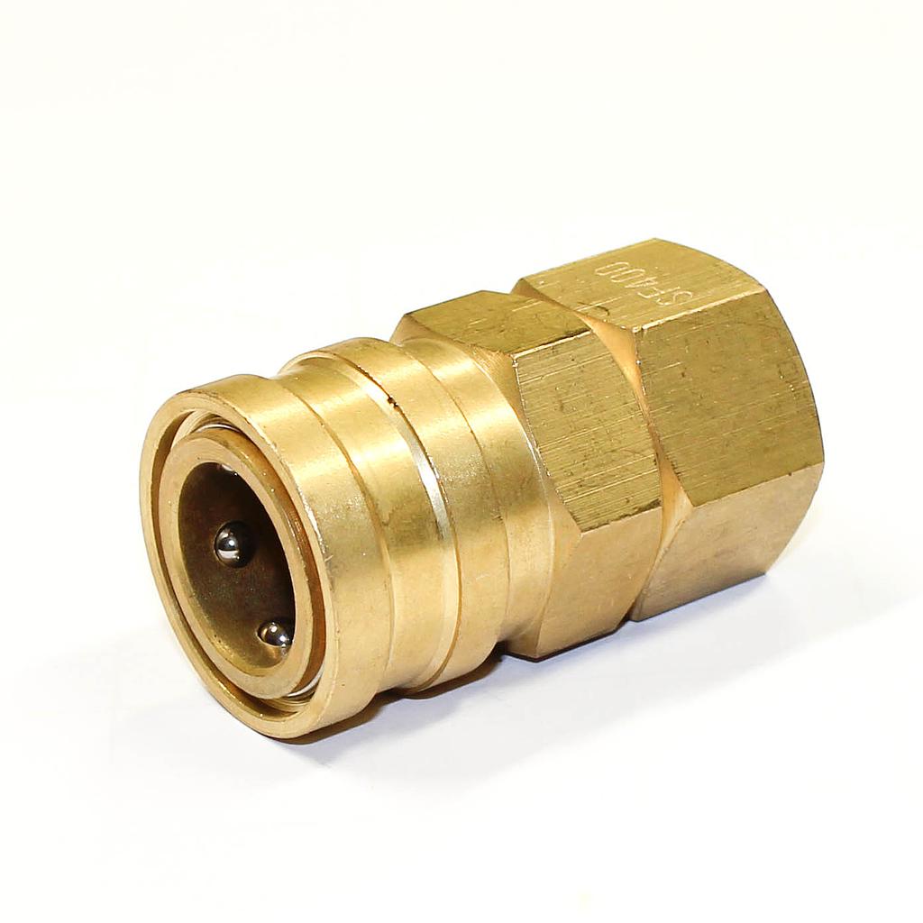 351414-COUPLER QUICK-CONNECT BRASS, 400SF RC-1/2