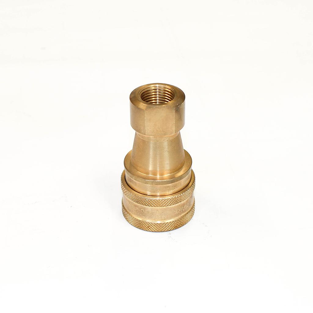 Connect 31183 Raccordo Dritto In Ottone Compressione 5/8" - Confezione Da 5 Pezzi Per Sistemi Fluidi - 3
