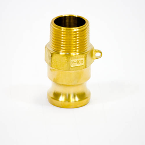 351767-COUPLING CAM&GROOVE BRASS, F PLUG W/MALE THREAD 1?