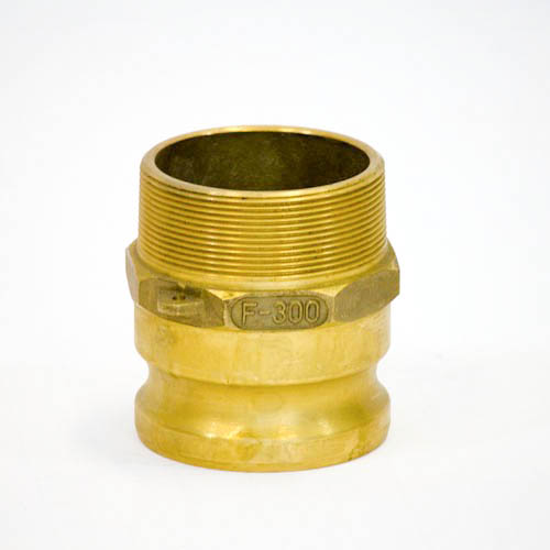 351772-COUPLING CAM&GROOVE BRASS, F PLUG W/MALE THREAD 3?