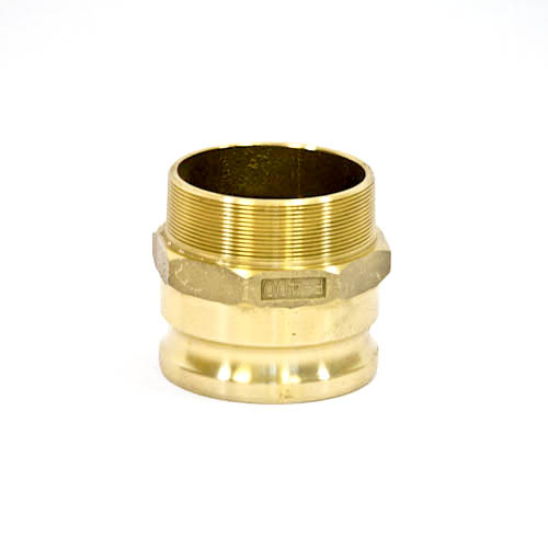 351773-COUPLING CAM&GROOVE BRASS, F PLUG W/MALE THREAD 4?