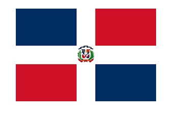 371115-FLAG NATIONAL 4?X 6? BUNTING, DOMINICAN REPUBLIC