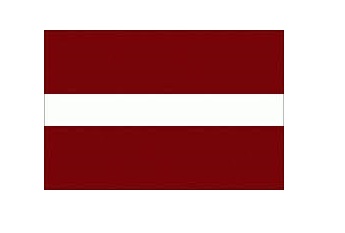 371127-FLAG NATIONAL 4?X 6? BUNTING, LATVIA