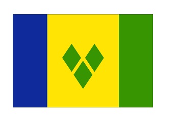 371143-FLAG NATIONAL 4?X 6? BUNTING, ST.VINCENT & THE GRENADINES
