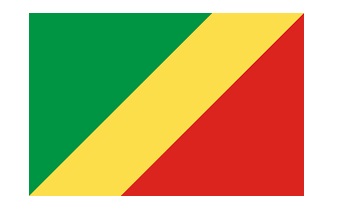 371189-FLAG NATIONAL 4?X 6? BUNTING, CONGO REPUBLIC