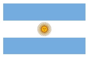 371301-FLAG NATIONAL 4?X 6? BUNTING, ARGENTINA