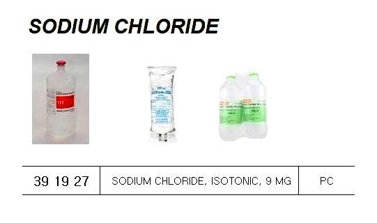391927-SODIUM CHLORIDE ISOTONIC, (SALINE) 9 MG/ML 1 LTR