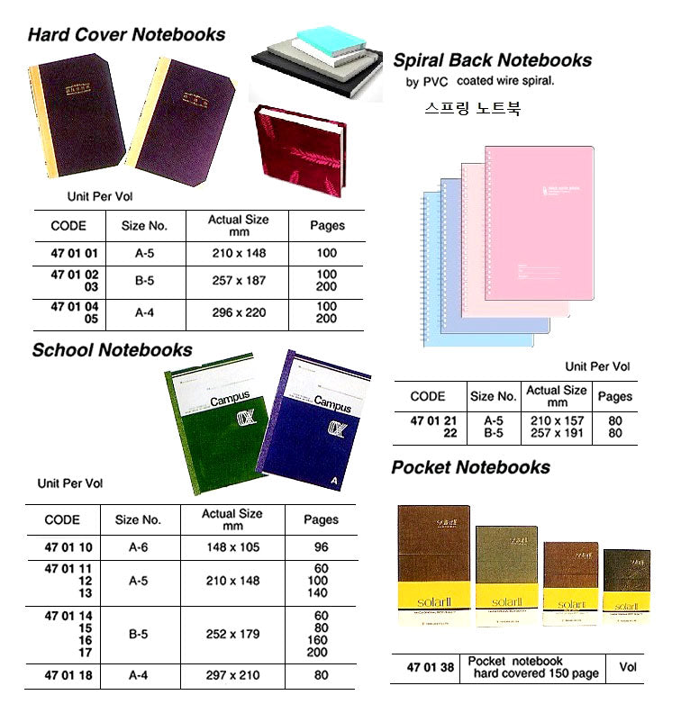 470110-NOTEBOOK SCHOOL USE A-6, 148X105MM 96PAGE