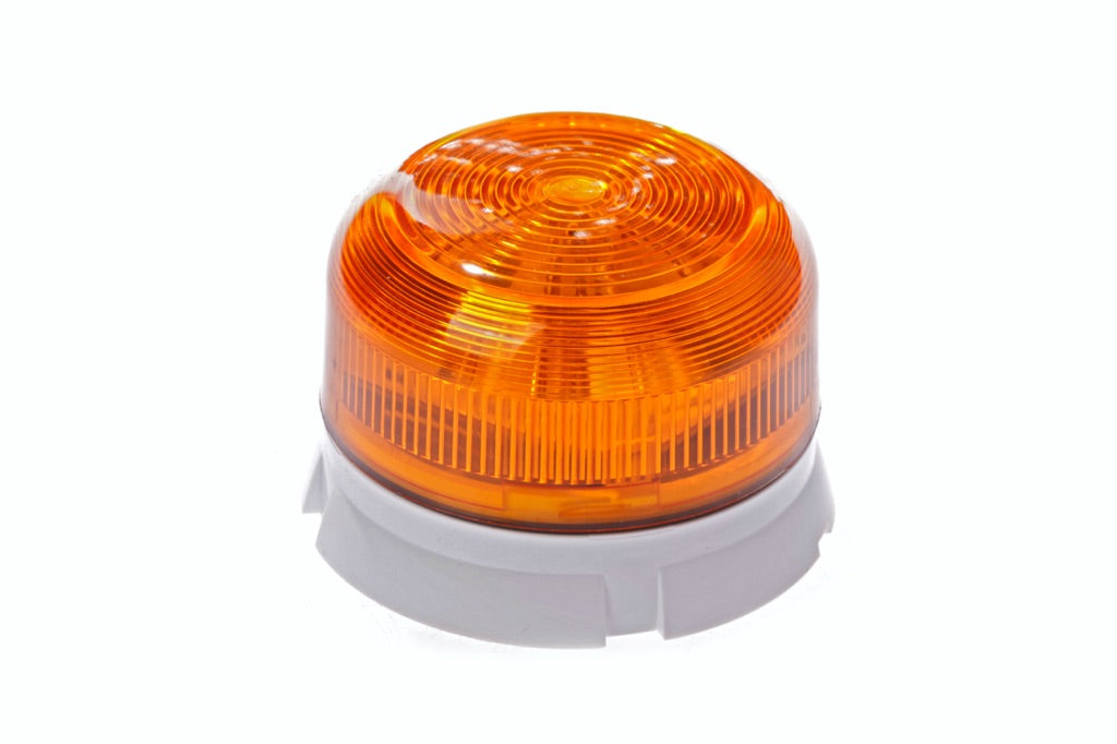 792192-ROTARY LIGHT WARNING YELLOW, DC 12V 40W POLYCARBONATE