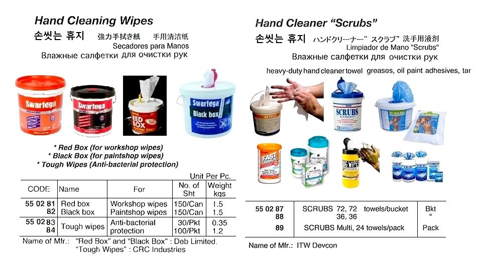 550289-CLEANER HAND SCRUBS MULTI, 24 TOWELS