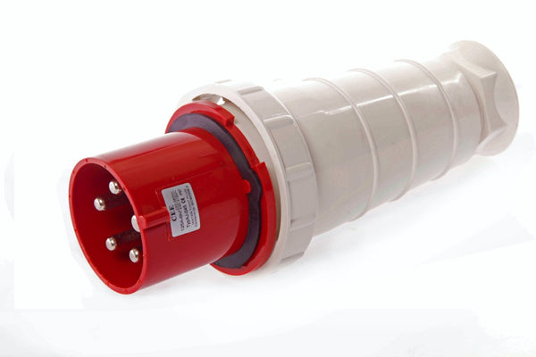 792719-PLUG CEE MALE AC380V RED 5P, 125AMP 6H IP67