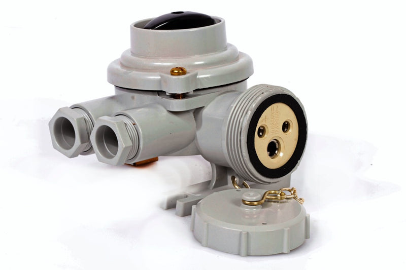 792882-RECEPTACLE W/SWITCH WATERTIGHT, 3PIN HNA SYNTHETIC RESIN