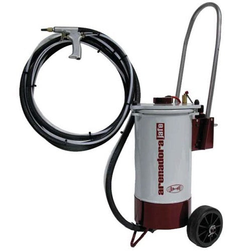 590625-Arenadore Jafe 10, portable sandblaster cap 10 ltr, set with hose and nozzle