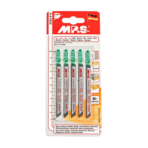 591175-SPARE BLADE #3 WOOD, FOR ELEC. JIGSAW 5PCS/PKT