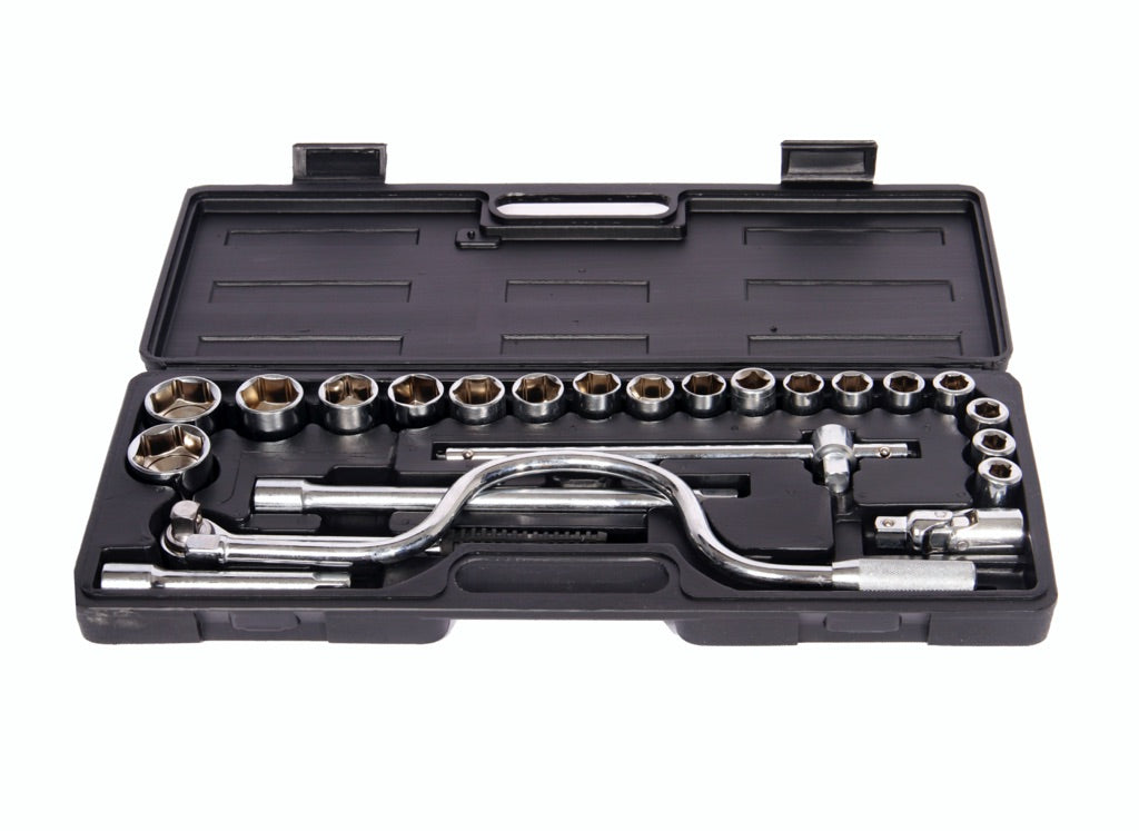 610126-SOCKET WRENCH SET 12.7MM/SQ, 8-32MM 18SOCKET & 8TOOL