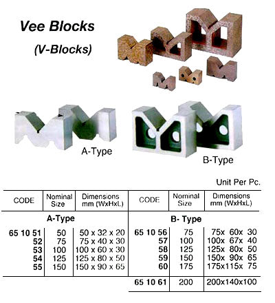 651057-VEE BLOCK B-TYPE 100MM