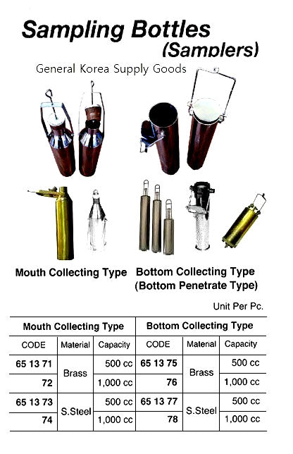 651375-SAMPLING BOTTLE BOTTOM-COLLECT, BRASS 500CC