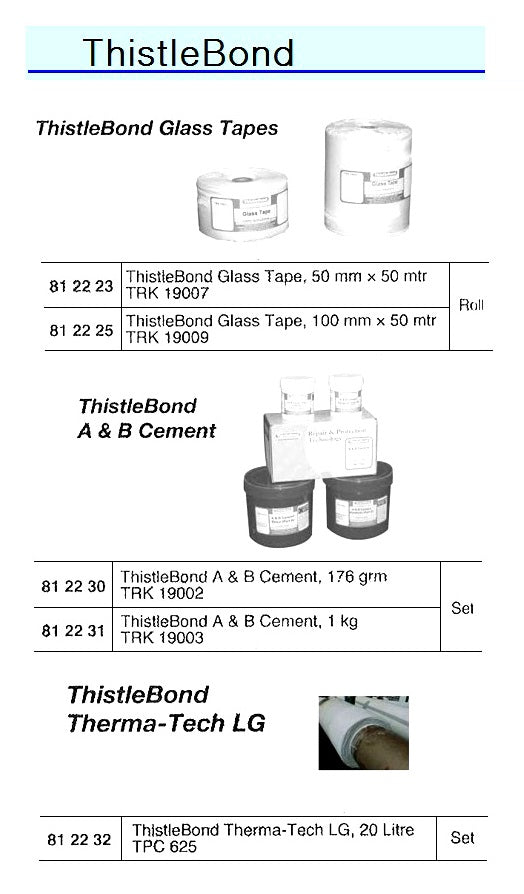 812223-THISTLEBOND GT GLASS TAPE, 50MMX50MTR #UPS19007